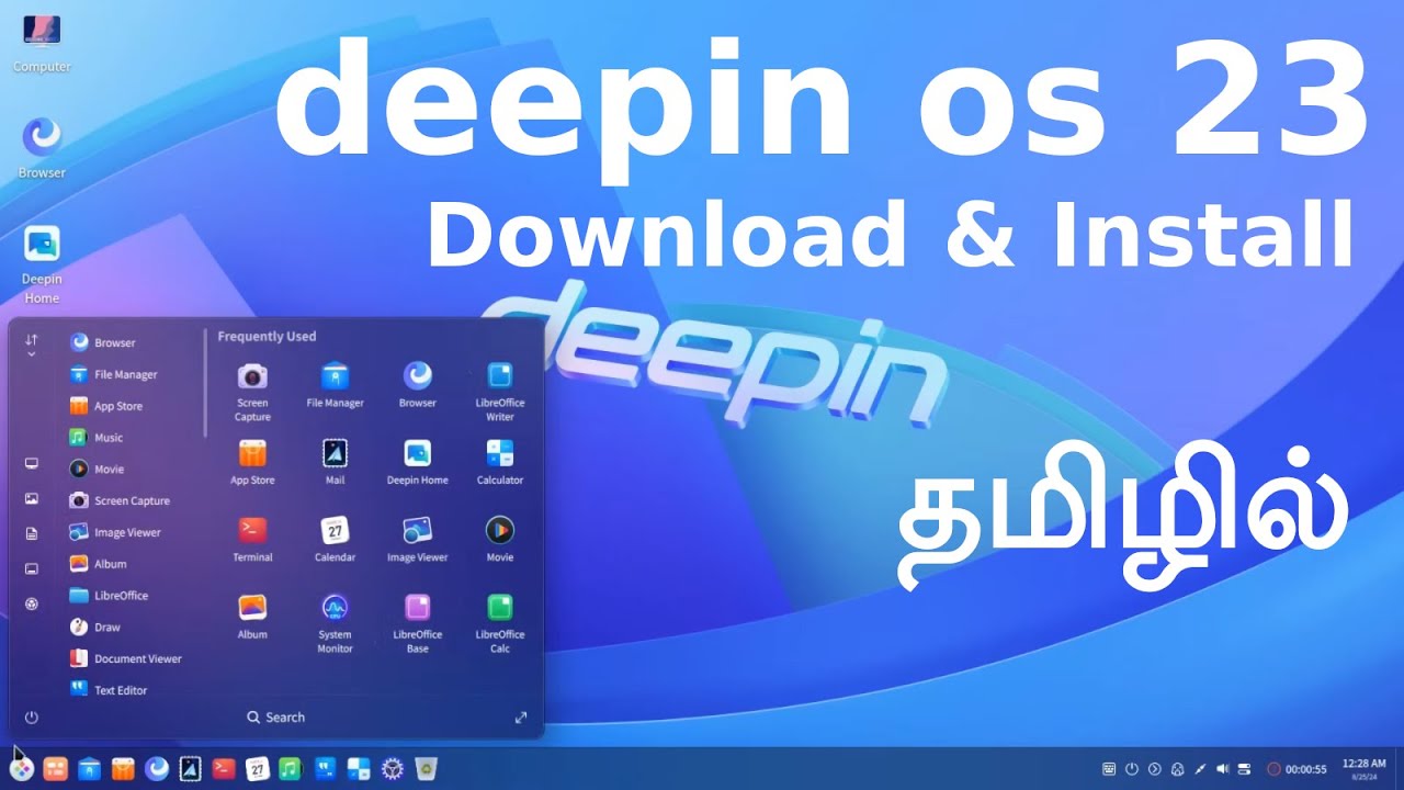 Deepin Linux os 23 Download & Install In Tamill - YouTube