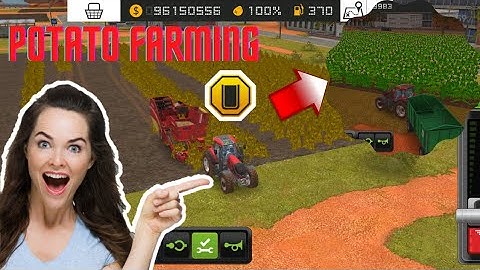 Fs18 farming simulator | potato farming | multiplayer game | fs 18 | timelapse