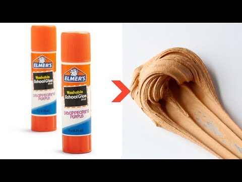 How to make nice easy slime with glue sticks and lotion