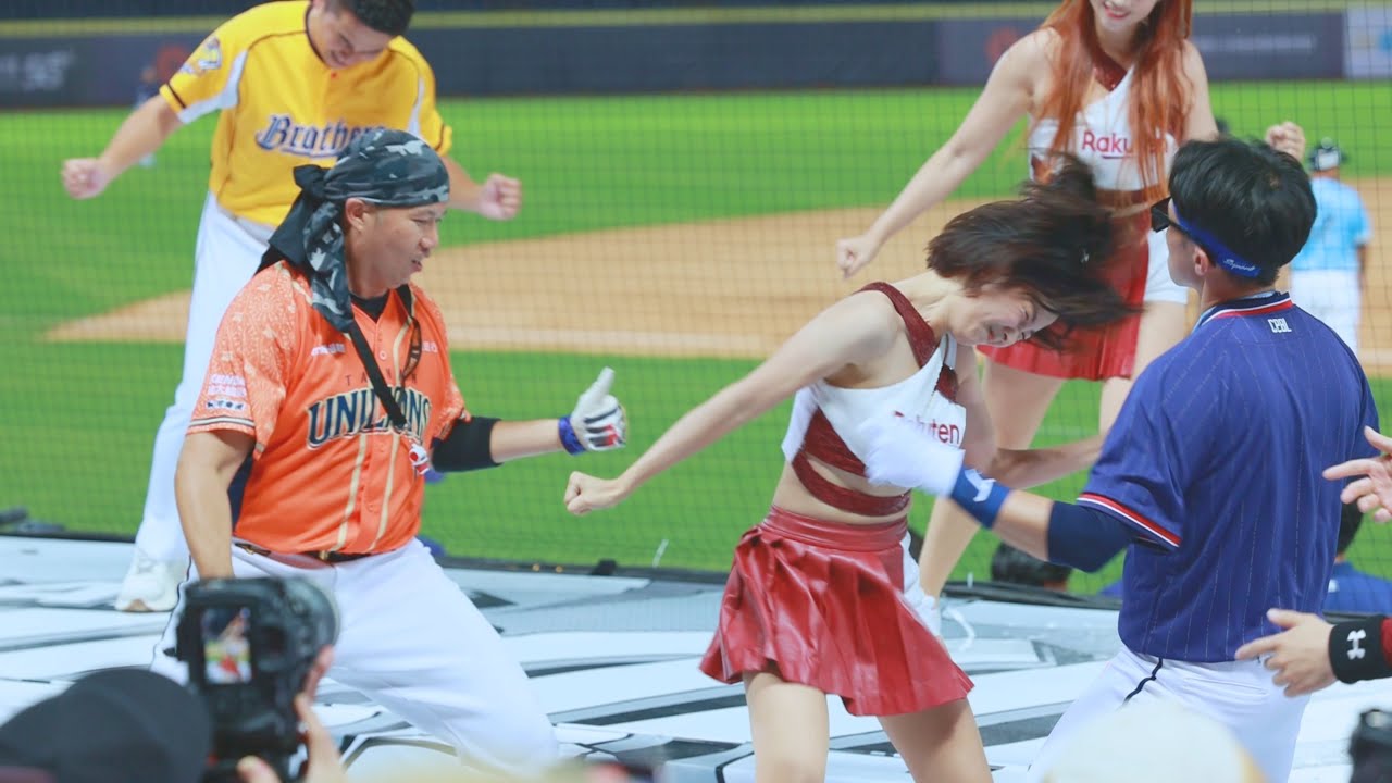 籃籃瘋狂甩頭跳登峰造極 陳傑憲 應援 20230730 中華職棒34年明星賽