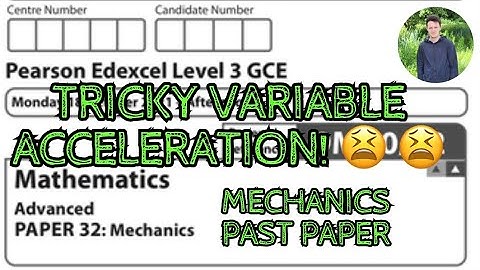 I answered the HARDEST A level MECHANICS 2021 question 😩 2D Variable Acceleration! (Edexcel Maths)
