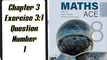Math ace prime class 8th chapter 3 Exercise 3.1 Questions number 1 #Pearson#mathaceprime #bindasshub