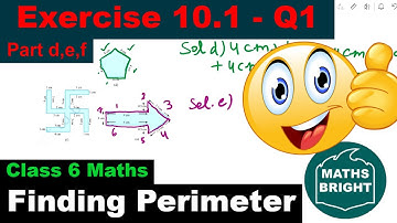 Exercise 10.1 Question 1 Part d,e,f | Class 6 #NCERT Math | Chapter 10 Mensuration | #Maths #school