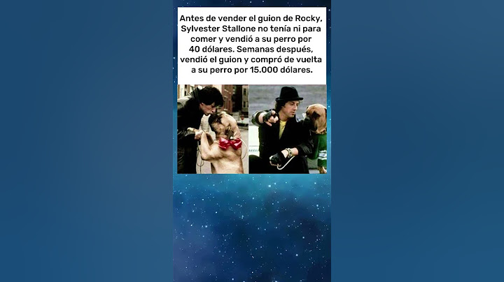 Stallone tuvo que vender a su perro para comer #sylvesterstallone #emocional