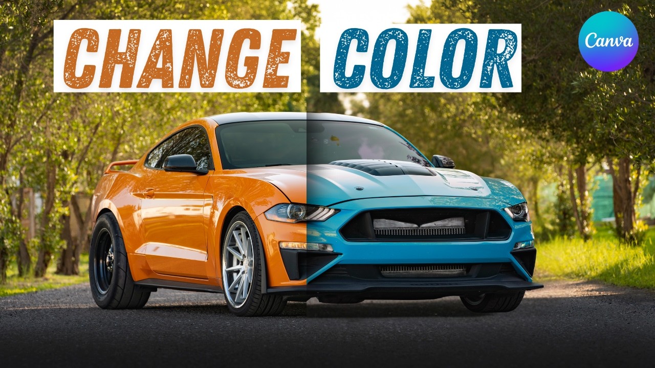 How to Select and Change Colors in Canva | Easy Color Editing Tutorial ...