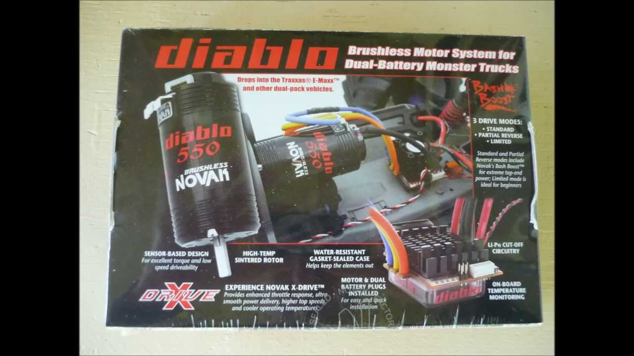 Combo Novak Diablo 550 Brushless 2S - Pour Batterie Dual