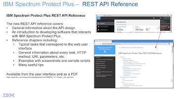 IBM Spectrum Protect Plus 10.1.6 REST API Reference  - Demo