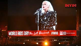 Exclusive| Christina Aguilera Live at World AIDS Day LA Revival 2021.