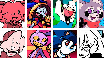 AKAGE but Every Turn a Different Character Sings 🎶⚡ (FNF Kasane Teto)