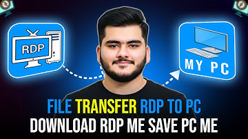 How To Transfer Files From RDP To PC | Move Save Data RDP To Local PC