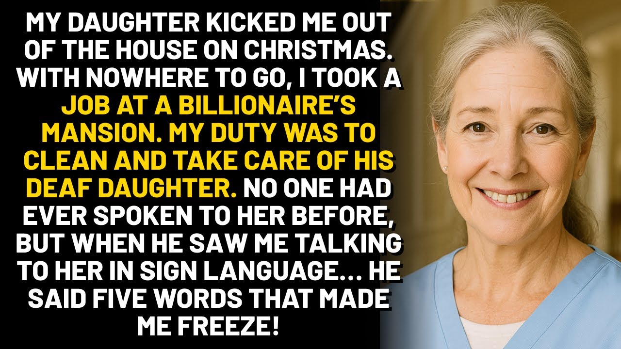 My daughter kicked me out of the house on Christmas. With nowhere to go, I took a job at a...