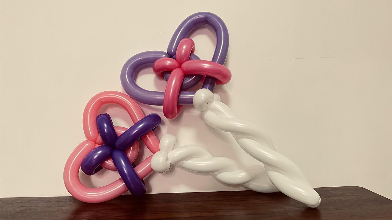 气球教学爱心魔法棒造型新手必学的简单长条气球造型 Balloon Teaching Magic Wand