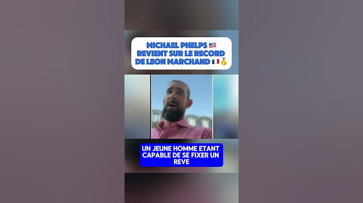 Michael Phelps 🇺🇸 revient sur le record olympique de Léon Marchand 🇫🇷🥇#jo #natation #france