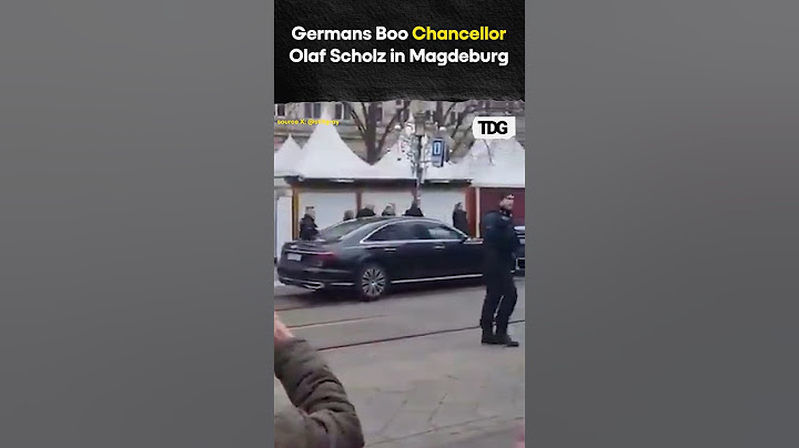 #watch | Residents of Magdeburg express their anger by loudly booing German Chancellor Olaf Scholz