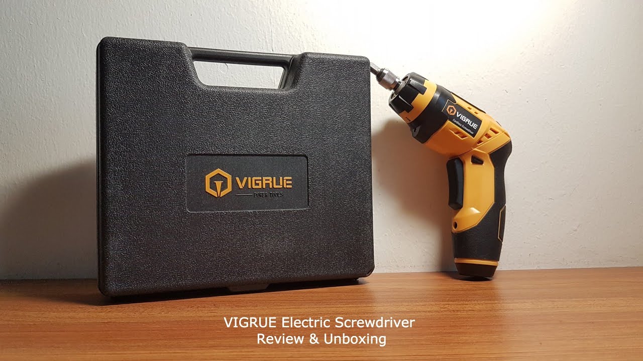VIGRUE Cordless Screwdriver, Rechargeable Electric Screwdriver with 45 Free  Accessories, Battery Indicator, 7 Torque Setting, 2 Position Handle with