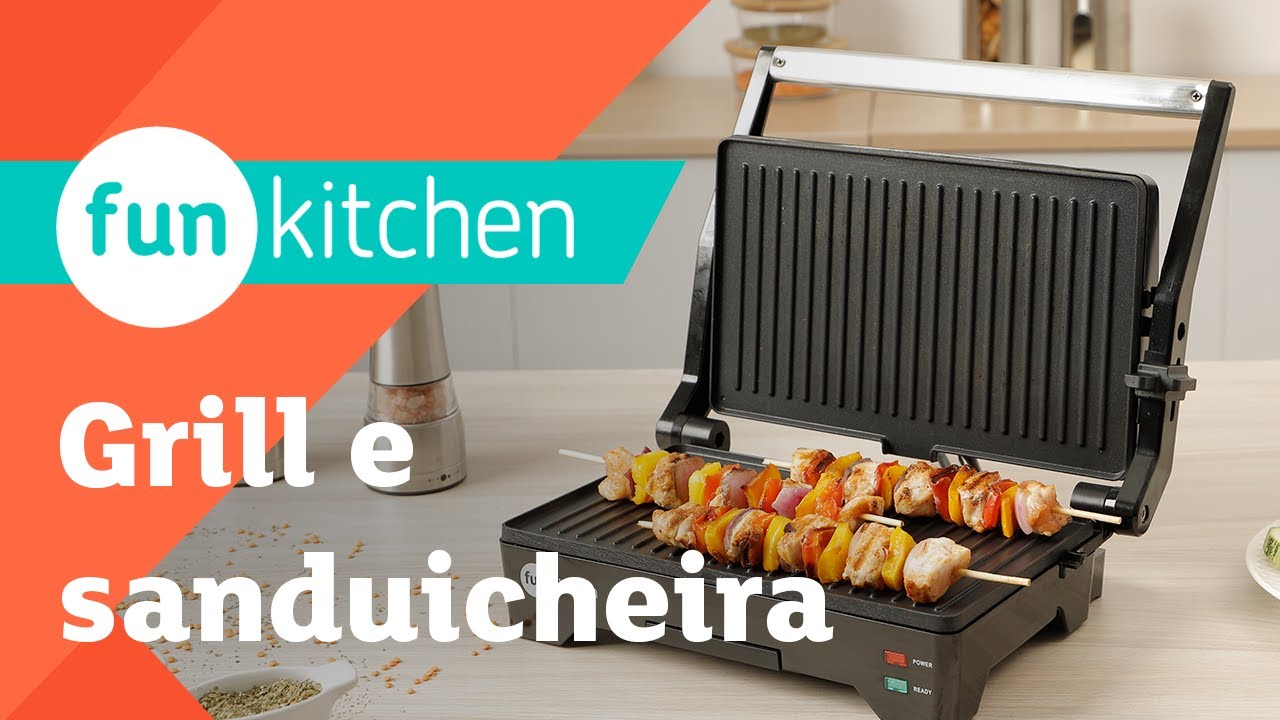 Grill e Sanduicheira Fun Kitchen YouTube