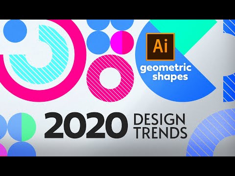 Graphic Design Trends 2020 - Geometric Shapes