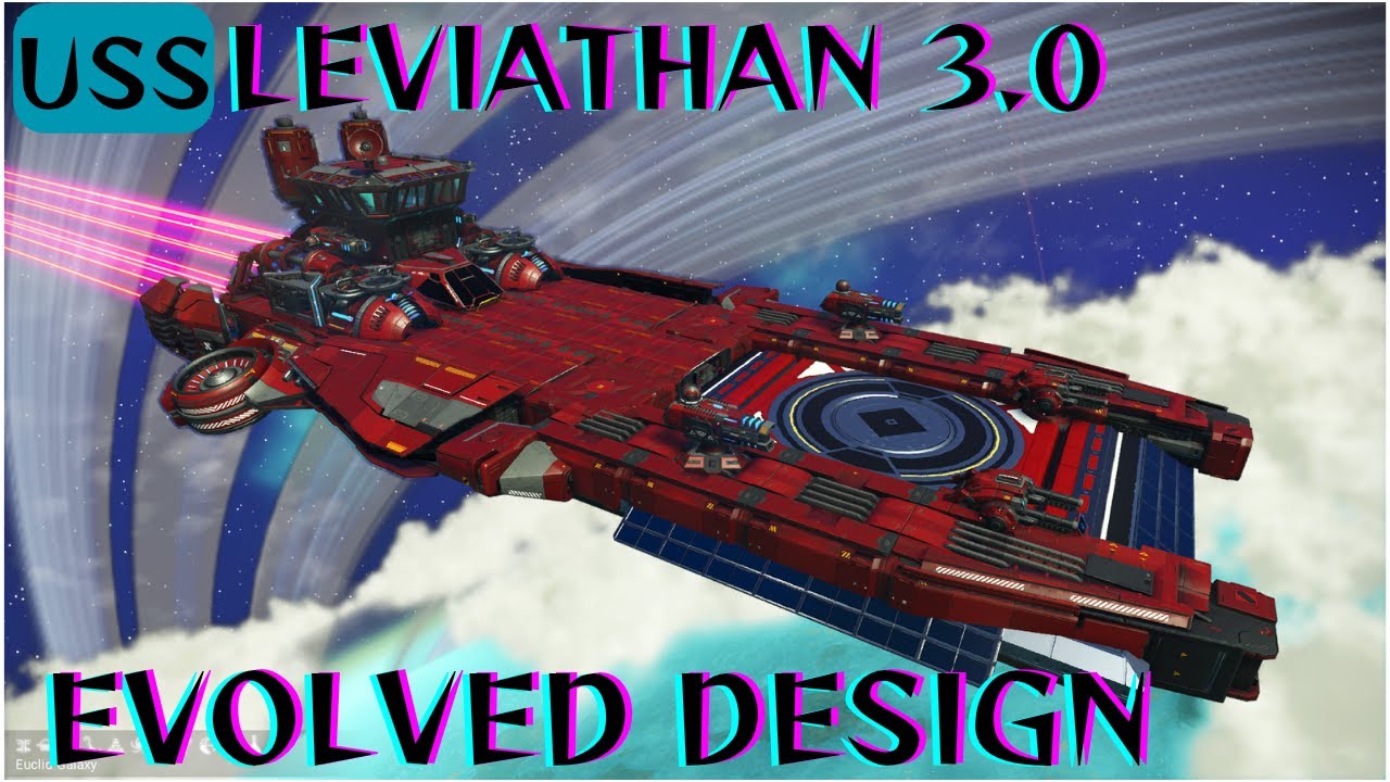 USS LEVIATHAN 3.0 | Evolved Design with Landing Pad (NMS)
