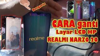 how to replace lcd realme narzo 20