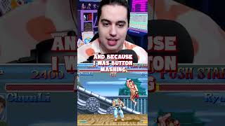 the struggles of button mashing in fighting games #shorts