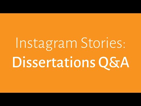 Dissertation Q&A | Instagram Stories recording | June 2021