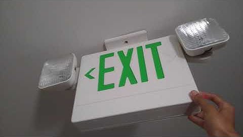 Testing EXIT Signs With Emergency Lights #6