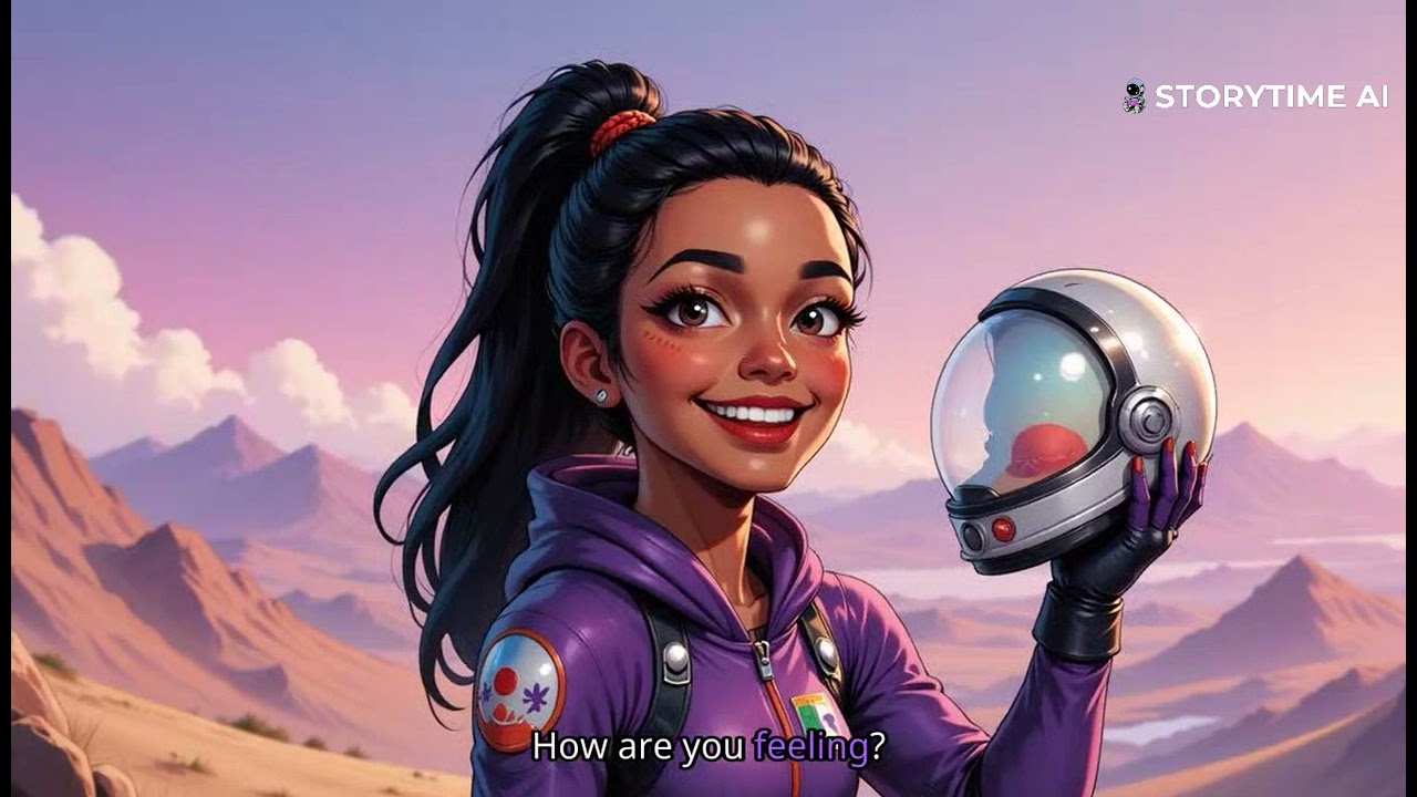 Luna's Cosmic Flag of Achievement | Read Aloud Narrated Kids Storybook l Storytime AI Bedtime Story