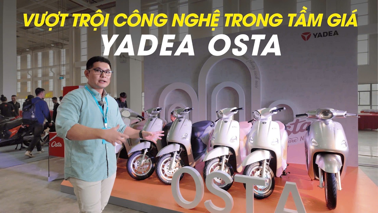 Trải nghiệm nhanh Yadea Osta - Tân binh xe máy điện, giá từ 27,5tr, sạc đầy đi 180km! |Autodaily.vn