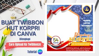 How to Create a KORPRI Anniversary TWIBBON Design in the Canva App