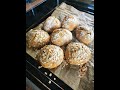 No knead Grill Brötchen. 30 Stunden Teig 👍🏻 Das Warten lohnt sich.