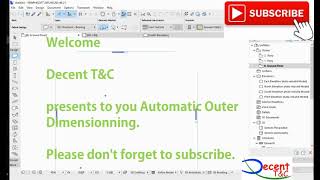 ArchiCAD Tutorial: How To  do Automatic dimensions in ArchiCAD.