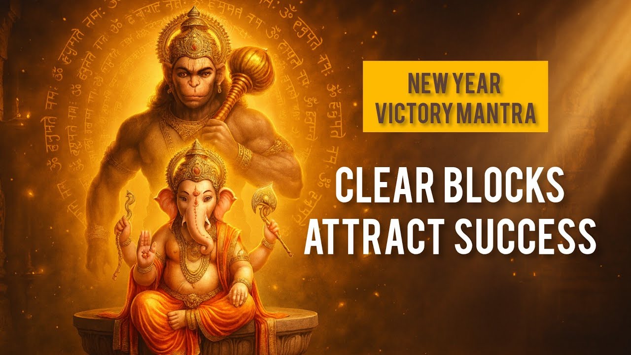 New Year 2026 Victory Mantra | ॐ गं गणपतये नमः | ॐ हनुमते विजयम् | Success & Siddhi Powerful Chant