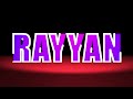 RAYYAN | My Name In Animated Calligraphy | My Name In Style #creativity #art #design