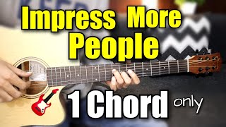 Impress More People With This TRICK 🔥 - 1 CHORD / SHAPE ONLY-Any one can play guitar-Unlimited songs screenshot 1