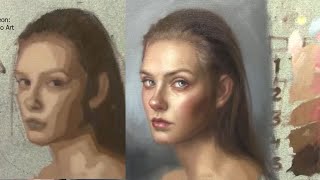 How to paint a portrait - from group class in Patreon - Sundays Sessions