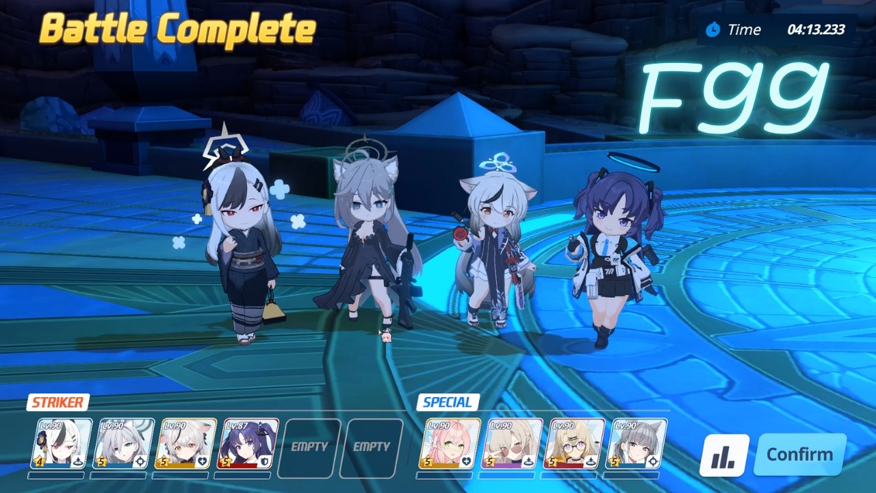 [Blue Archive] Final Release Restriction - Fury of Set (Blue/Mystic) F99 8 students comp.