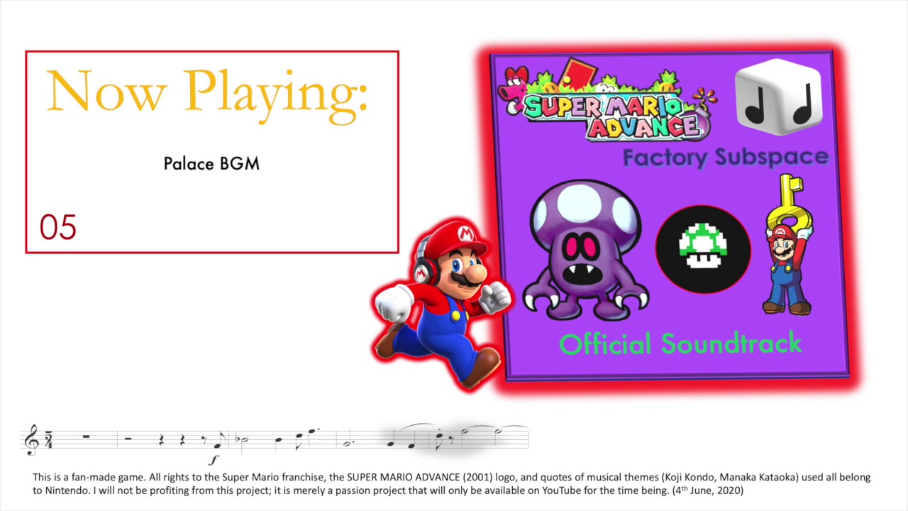 Super Mario Advance: Factory Subspace (2020) - Soundtrack Selection