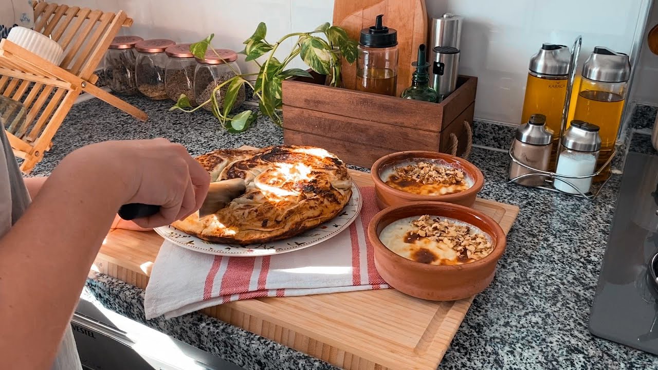 Sakin Bir Mutfak Günü | Elmalı Kurabiye, Fırın Sütlaç ve Tava Böreği 🍎☕