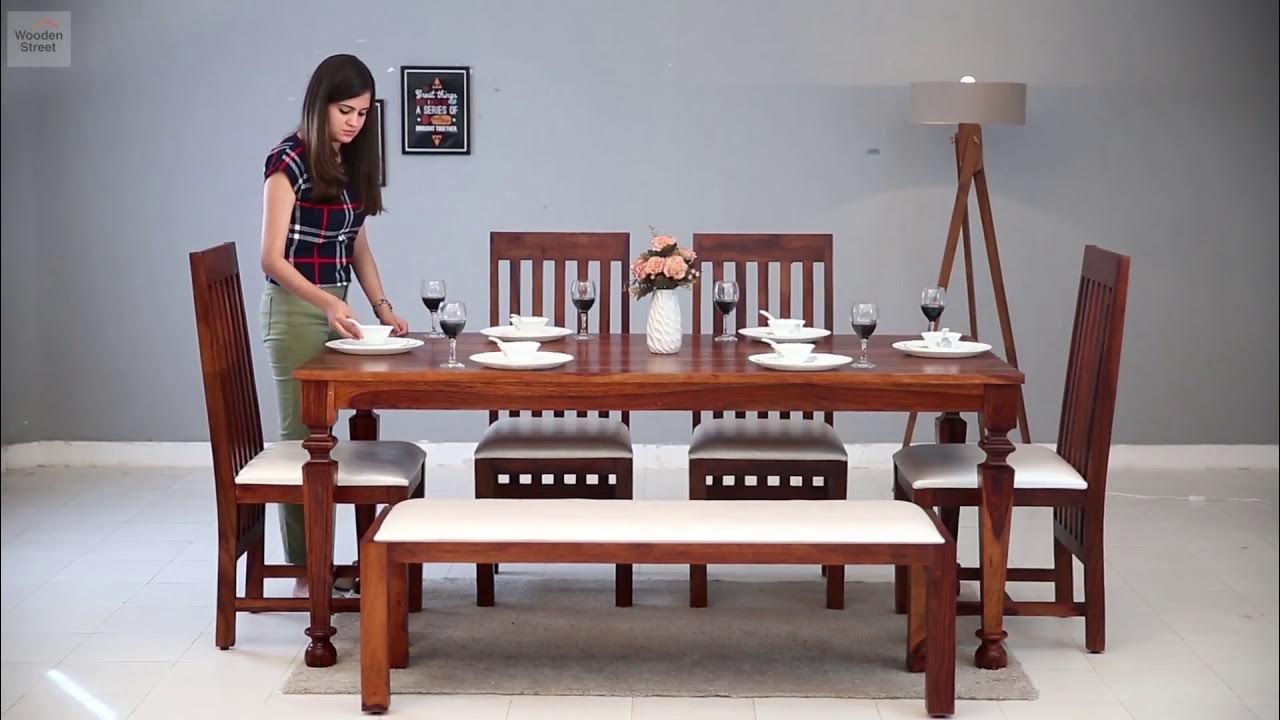 6 Seater Dining Table Set – Buy Best 6 Seater Dining Set Online ...
