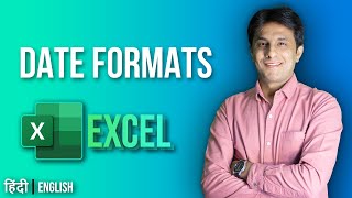 5.4 Date Formats | Excel tutorial for Beginner 2022 | Hindi - English by Pavan Lalwani