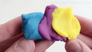 Play-Doh learning Colors - Mixing the colors Cyan + Magenta ...