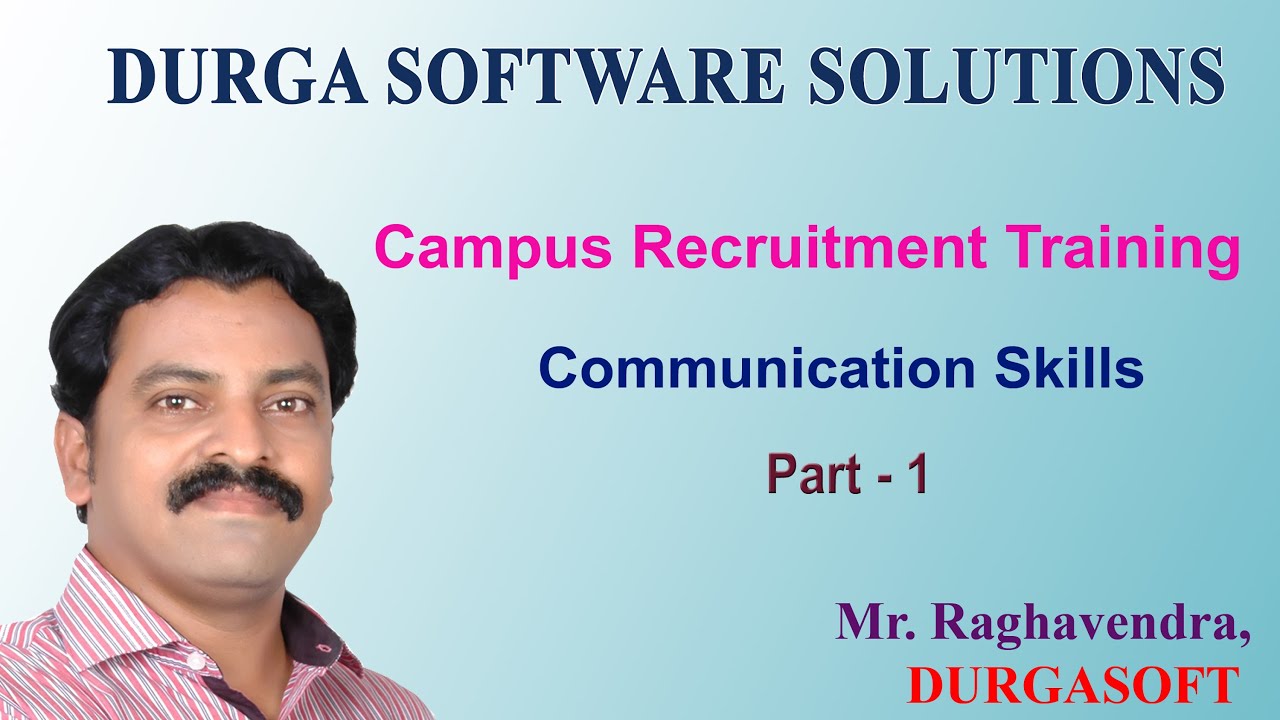 Communication Skills  Part  - 1 (CRT) By Raghavendra