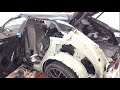 Audi Q8 arch and quarterpanel repair with Celette frame machine in Fix Auto, Blackburn