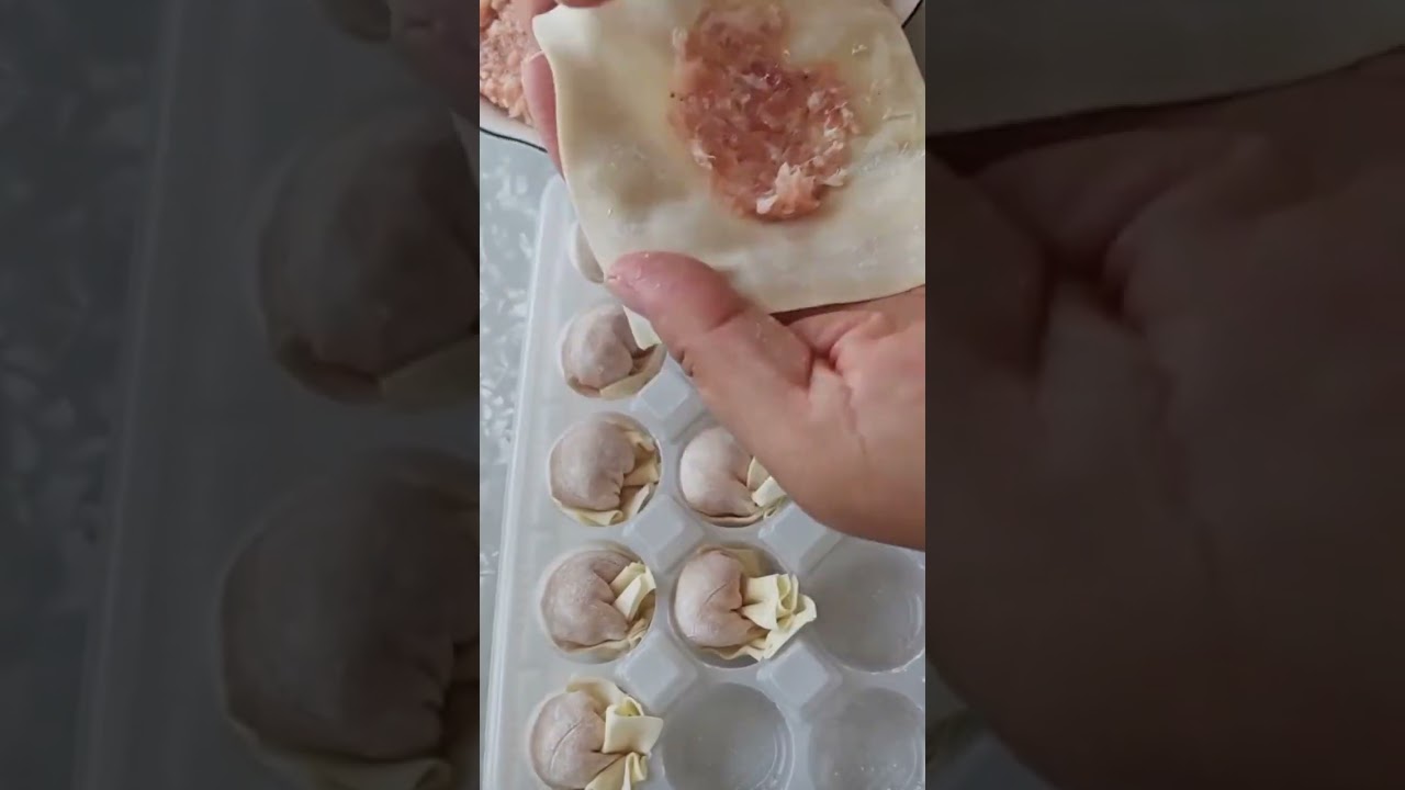 the process of wrapping meat and other ingredients neatly and simply is easy.