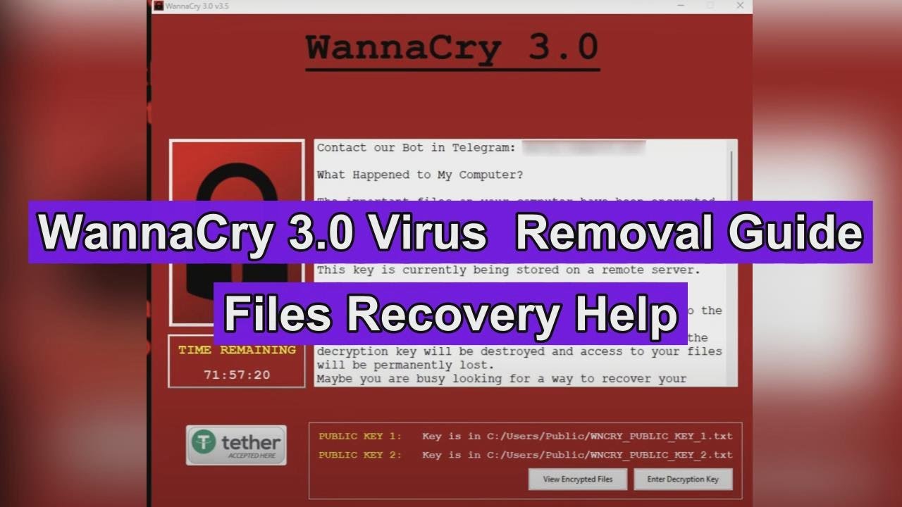 Remove WannaCry 3.0 Virus &amp; Decrypt Files - YouTube