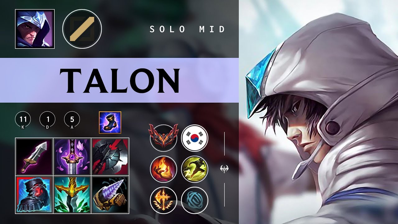Talon Mid vs Orianna - KR Grandmaster Patch 26.02