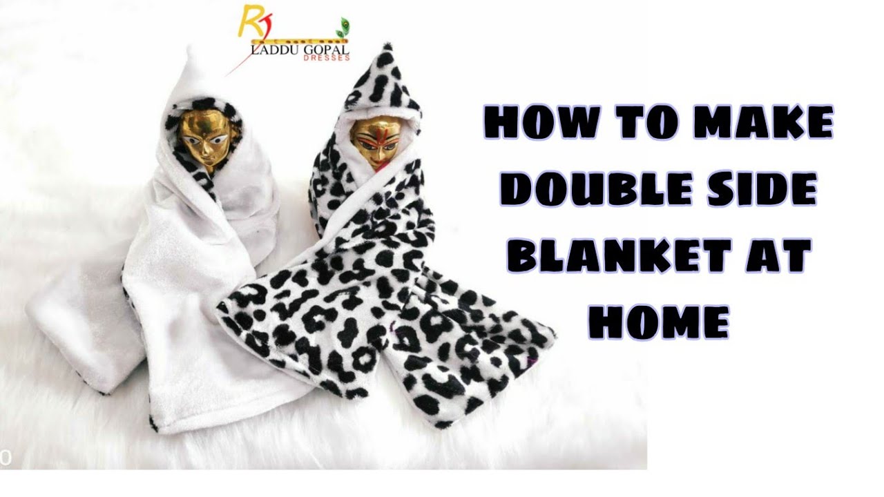 Double side blanket with hood of laddu gopal ji/handmade blanket with hood/RJ LADDU GOPAL DRESSES