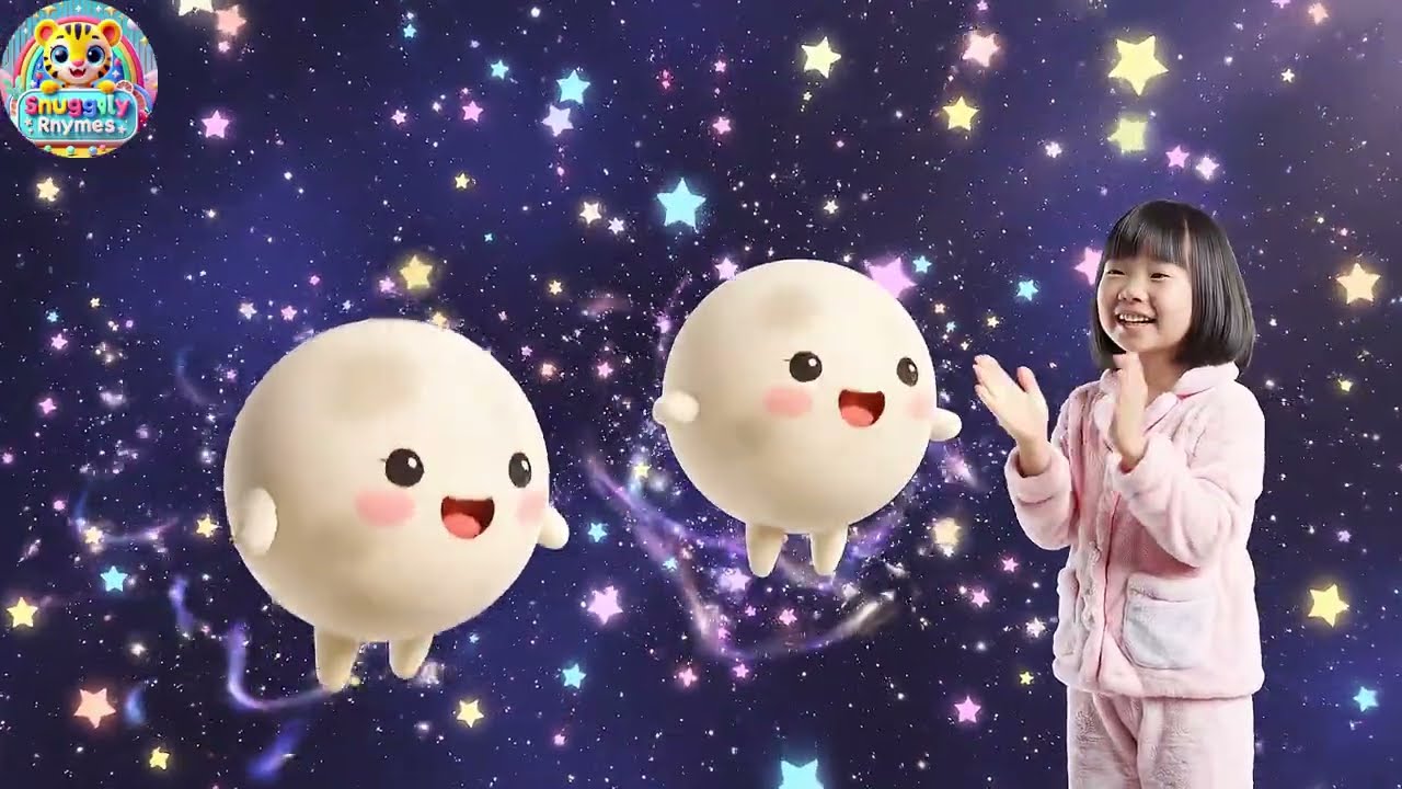 Vijf kleine speelgoedmaantjes twinkelen | Slaapliedje & Tellen voor Kinderen