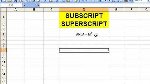 How to Superscript and Subscript in Excel | Excel Tips