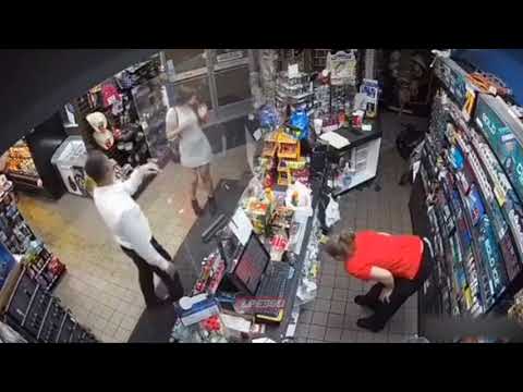 Flying soda hits store Covid plexiglass